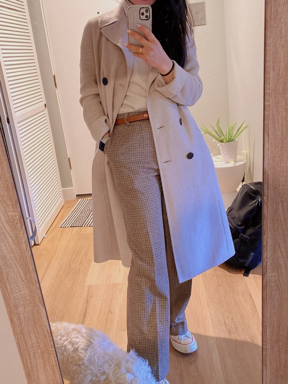 MaxMara Brown Plaid Trousers